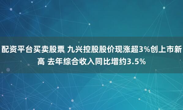 配资平台买卖股票 九兴控股股价现涨超3%创上市新高 去年综合收入同比增约3.5%