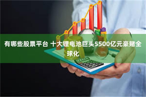 有哪些股票平台 十大锂电池巨头5500亿元豪赌全球化