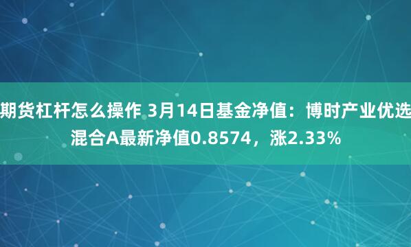 期货杠杆怎么操作 3月14日基金净值：博时产业优选混合A最新净值0.8574，涨2.33%